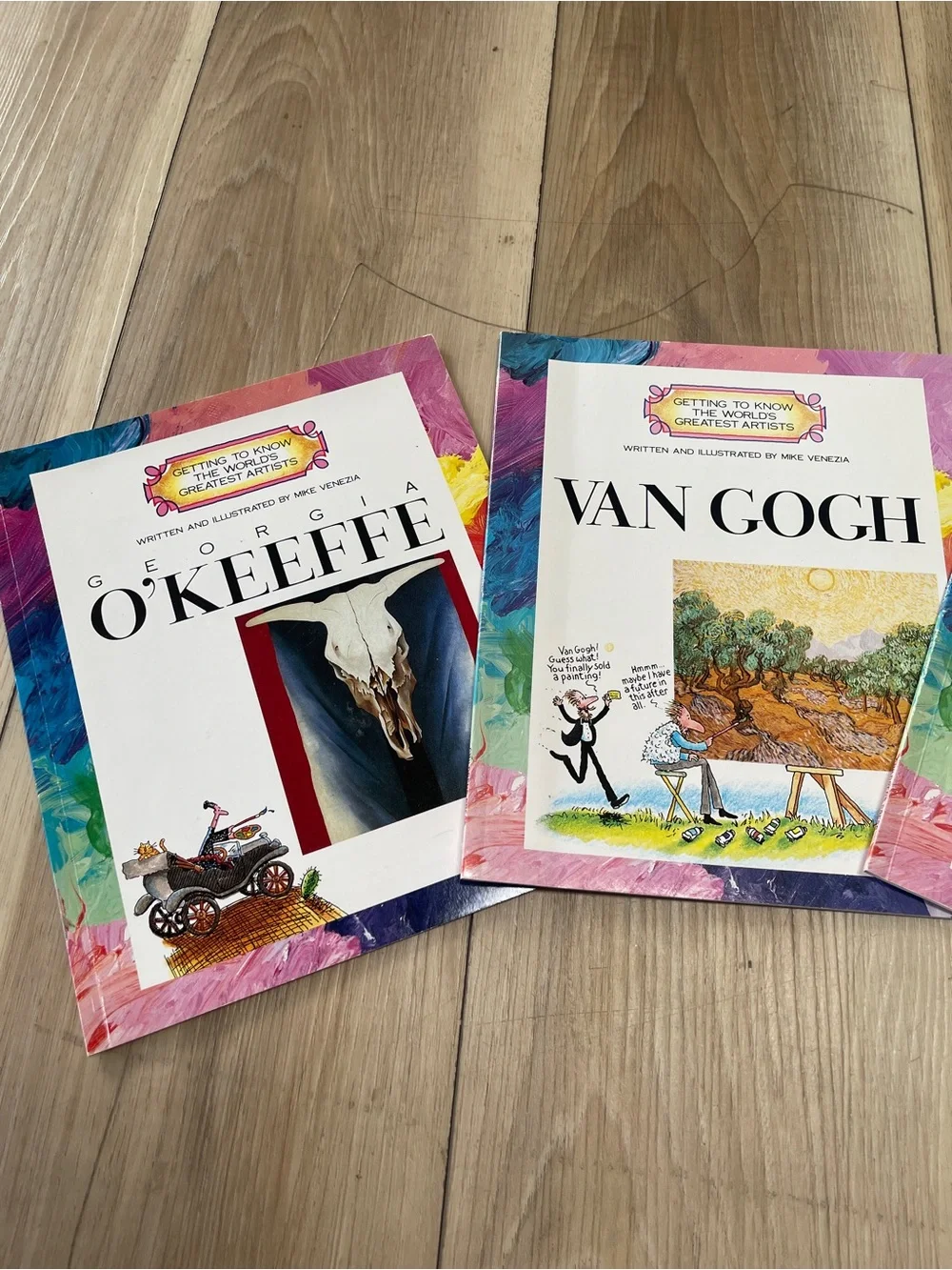 Set of 4 Kids Art Classics Picture Books - Van Gogh & Picasso, O’Keeffe & Warhol